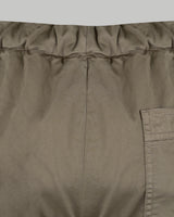 Bermuda in gabardina di cotone leggero beige