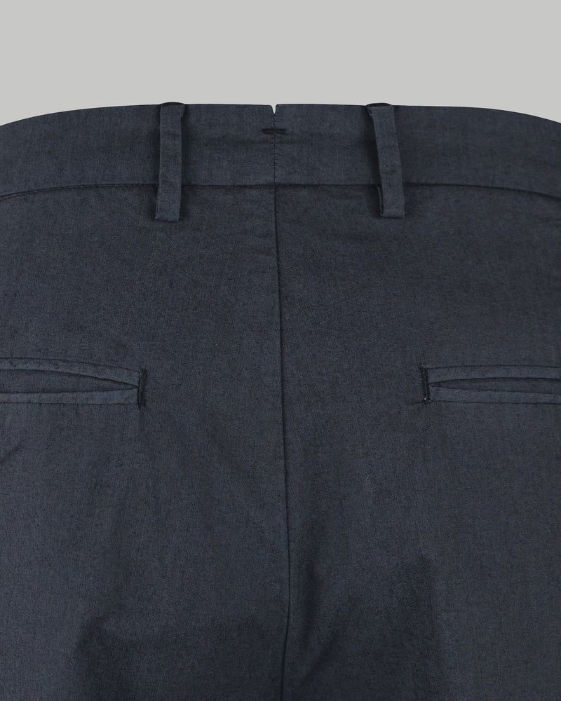 Pantalone chino in popeline di cotone leggero blu navy slim fit