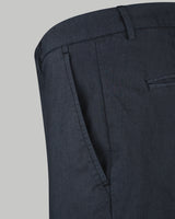 Pantalone chino in popeline di cotone leggero blu navy slim fit