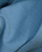 Pantalone chino in gabardina di cotone medio blu ottanio slim fit