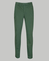 Pantalone chino in gabardina di cotone pesante verde foresta slim fit