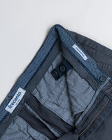Pantalone chino in gabardina di cotone pesante grigio fumo slim fit