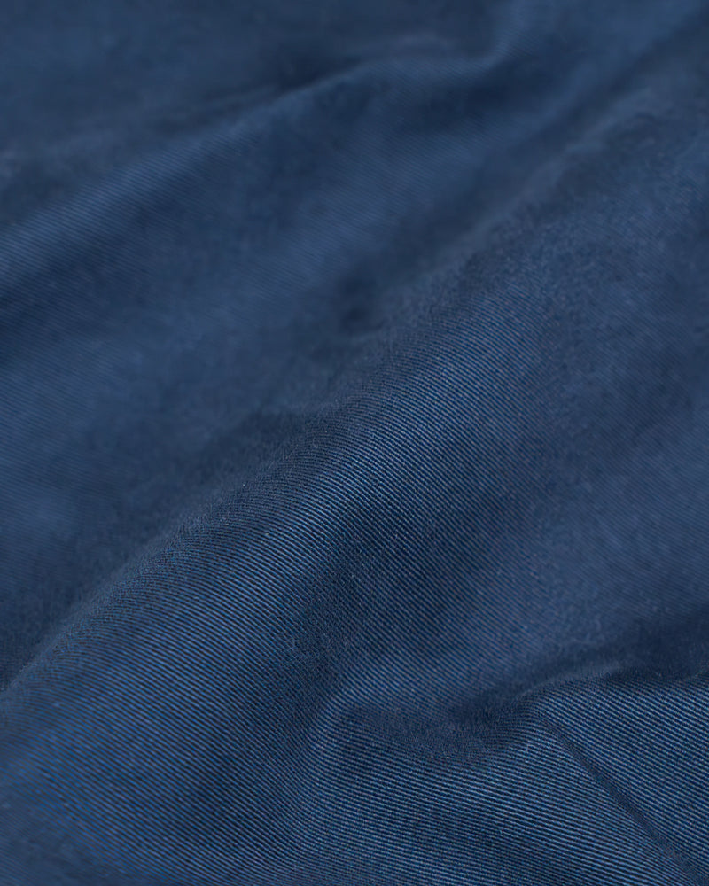 Pantalone chino in gabardina di cotone pesante blu notte slim fit