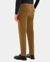 Pantalone chino in cotone medio giallo senape slim fit