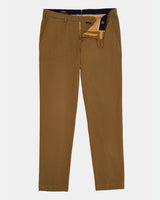 Pantalone chino in cotone medio giallo senape slim fit