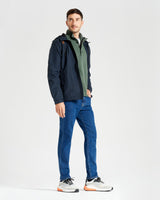 Pantalone cinquetasche jeans in denim di cotone medio stone washed regular fit