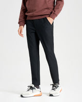 Pantalone tuta con elastico a contrasto e coulisse in Jersey medio grigio scuro slim fit