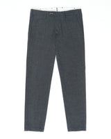 Pantalone chino in viscosa pesante grigio scuro slim fit