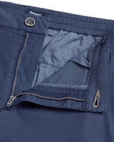 Pantalone cargo in popeline di cotone leggero blu regular fit