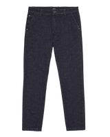Pantalone cinquetasche con tasca americana jeans in denim di cotone medio blu indaco regular fit