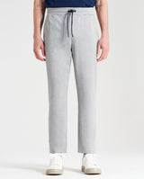 Pantalone tuta con elastico e coulisse in Jersey medio grigio regular fit