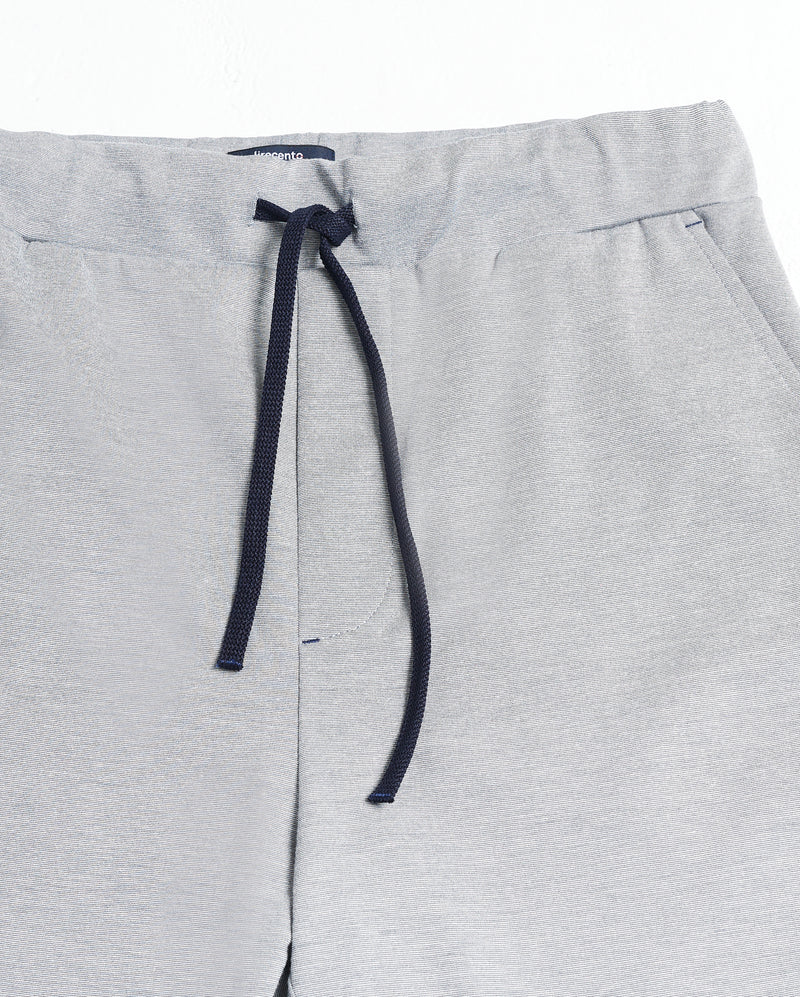Pantalone tuta con elastico e coulisse in Jersey medio grigio regular fit